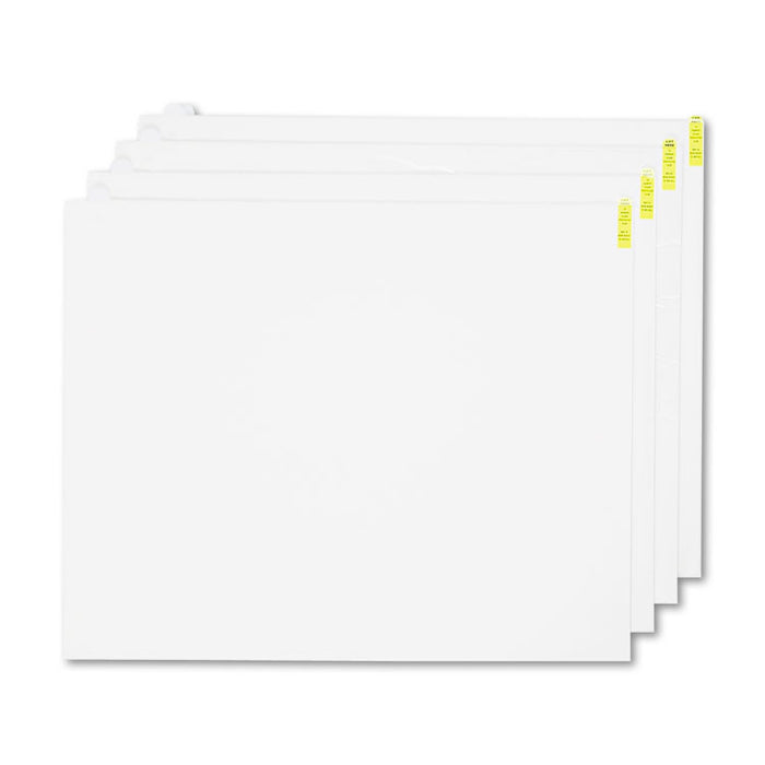 Walk-N-Clean Mat 60-Sheet Refill Pad, 30 x 24, 4/Carton, White