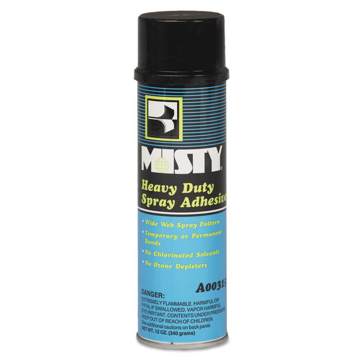 Heavy-Duty Adhesive Spray, 12 oz, Dries Clear