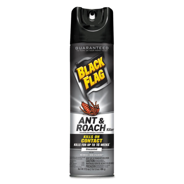 Black Flag Ant & Roach Killer Spray, 17.5 oz Aerosol, 12/CT