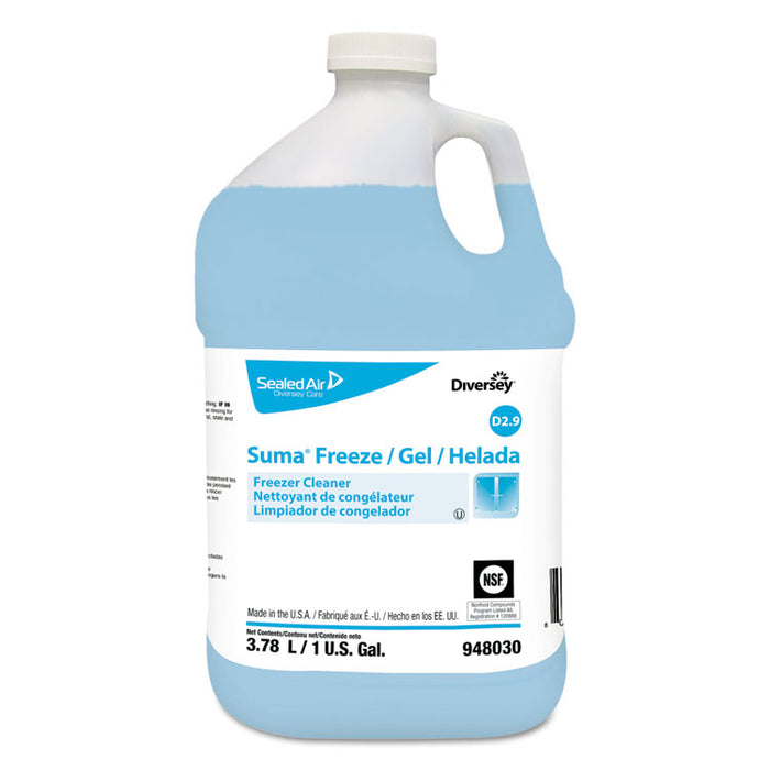 Suma Freeze D2.9 Floor Cleaner, Liquid, 1 gal, 4/Carton