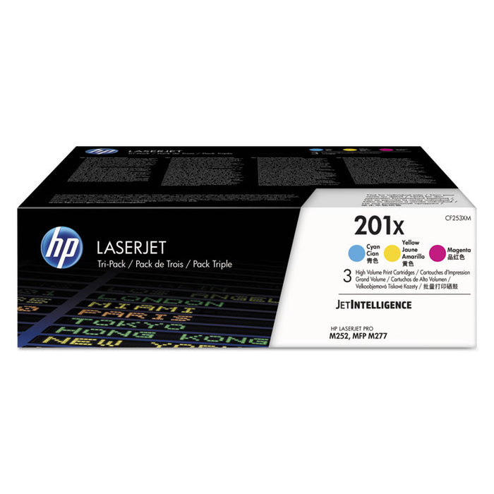 HP 201X (CF253X-M) 3-pack High Yield Cyan/Magenta/Yellow Original LaserJet Toner