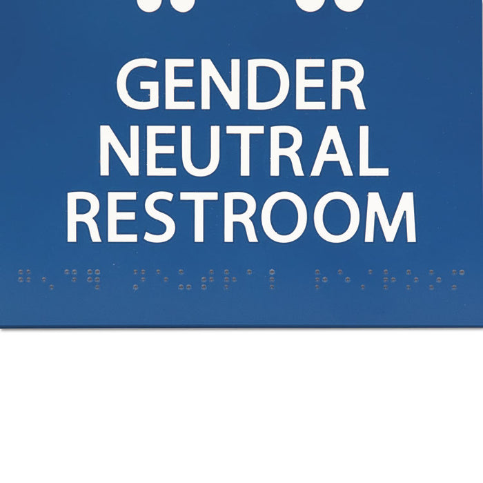 Gender Neutral ADA Signs, 8" x 9", Man & Woman