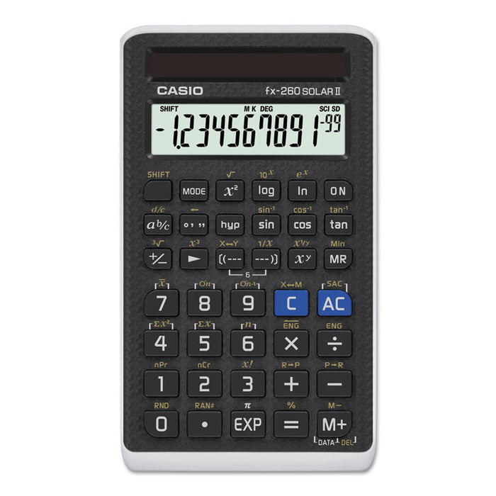 FX-260 Solar All-Purpose Scientific Calculator, 12-Digit LCD