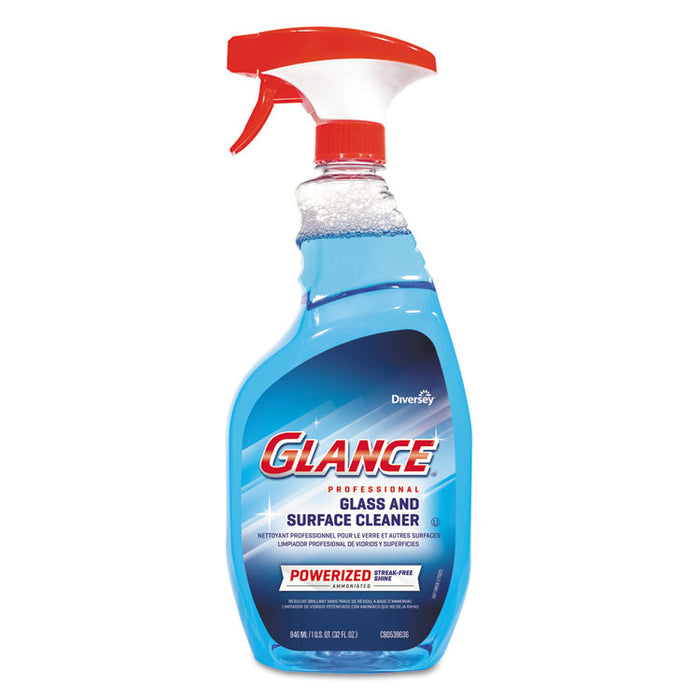 Glance Powerized Glass & Surface Cleaner, Liquid, 32 oz