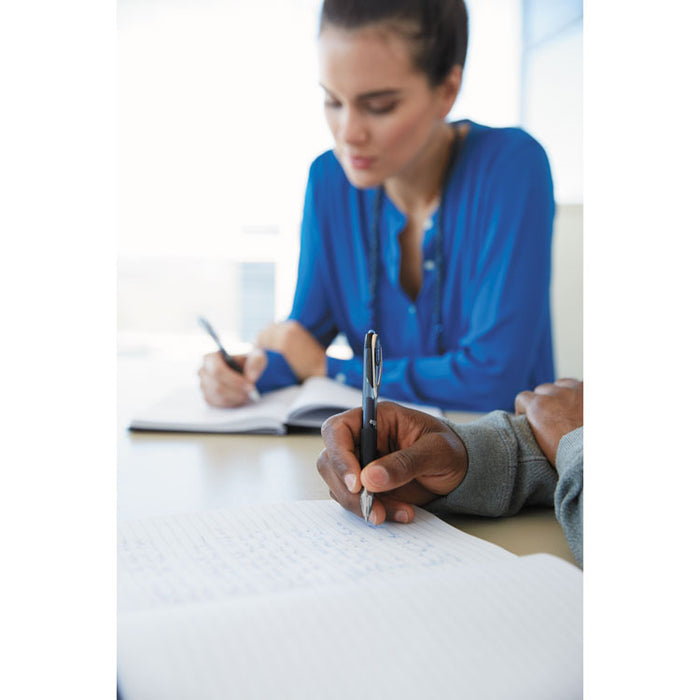 207 Office Pack Gel Pen, Retractable, Medium 0.7 mm, Black Ink, Pink Barrel, 36/Pack