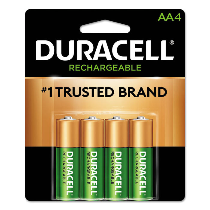 Rechargeable StayCharged NiMH Batteries, AA, 4/Pack