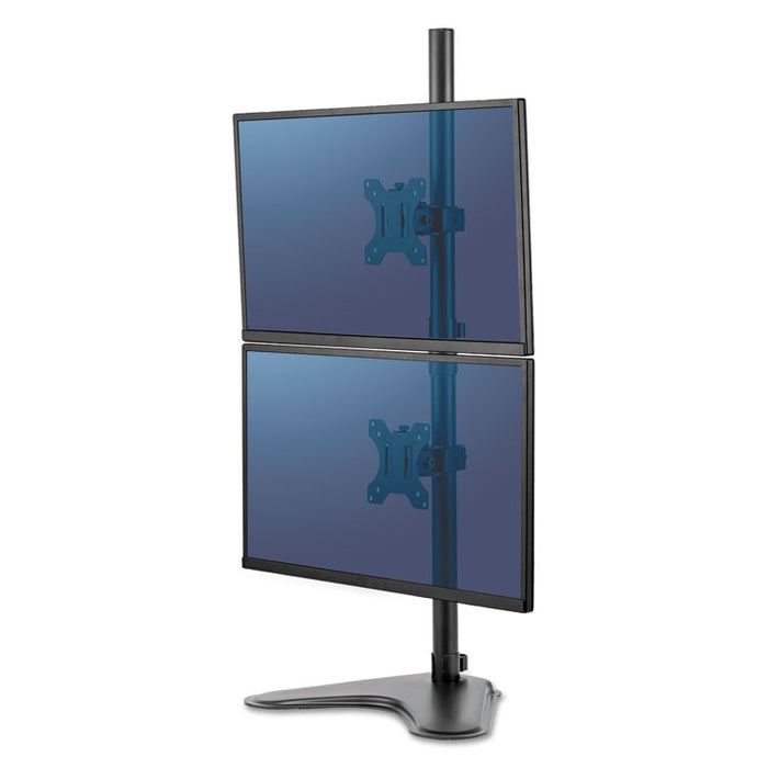 Professional Series Freestanding Dual Stacking Monitor Arm, For 32" Monitors, 15.3" x 35.5" x 11", Black, Supports 17 lb