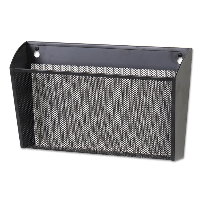 Metal Mesh Wall File, Letter Size, 14.13" x 3.38" x 13", Black