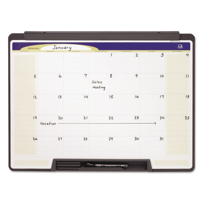 Motion Portable Monthly Calendar, Dry Erase, 24 x 18