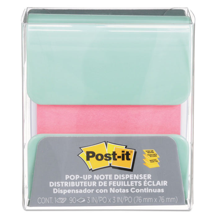 Wrap Dispenser, For 3 x 3 Pads, White/Mint