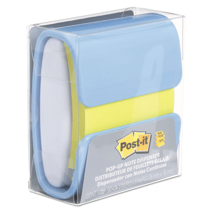 Wrap Dispenser, For 3 x 3 Pads, White/Periwinkle