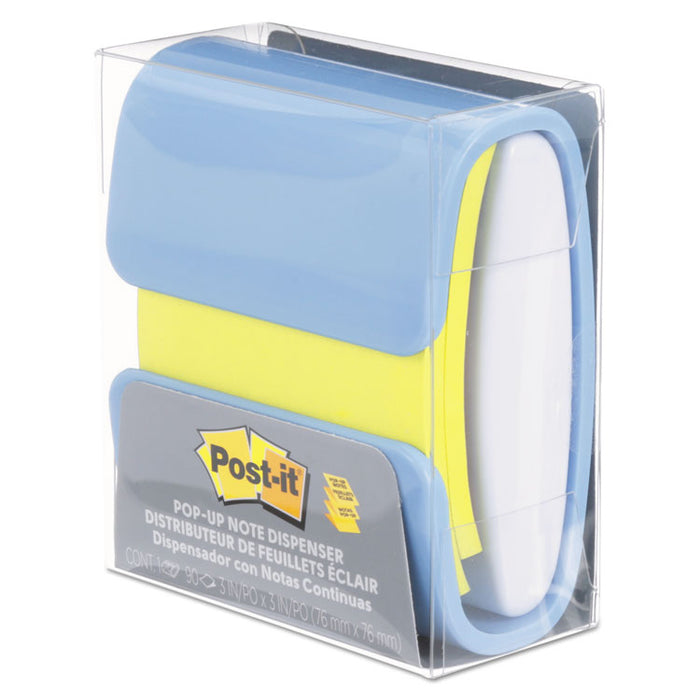 Wrap Dispenser, For 3 x 3 Pads, White/Periwinkle