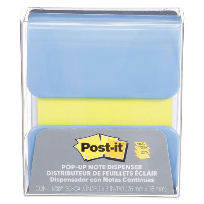 Wrap Dispenser, For 3 x 3 Pads, White/Periwinkle