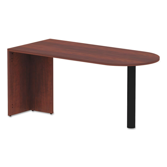 Alera Valencia Series D-Top Desk, 65" x 29.5" x 29.5", Medium Cherry