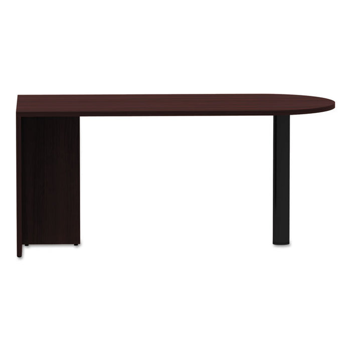 Alera Valencia Series D-Top Desk, 65w x 29.53d x 29.53h, Mahogany