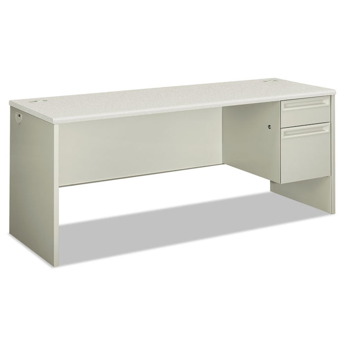 38000 Series Single Pedestal Credenza, 72w x 24d x 29.5h, Right, Silver/Gray