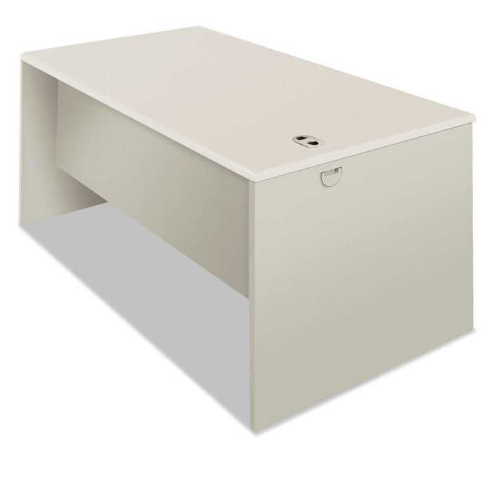 38000 Series Desk Shell, Radius Edge, 60w x 30d x 30h, Silver Mesh/Light Gray