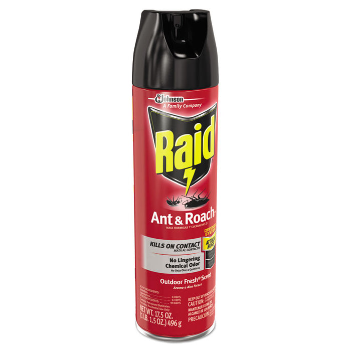 Ant and Roach Killer, 17.5 oz Aerosol Spray, Outdoor Fresh, 12/Carton
