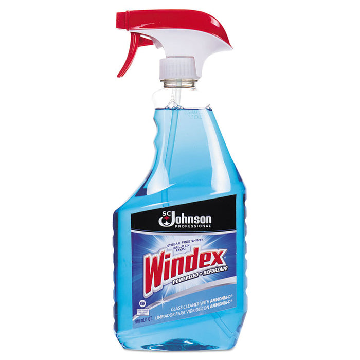 Glass Cleaner with Ammonia-D, 32oz Capped Bottle with Trigger