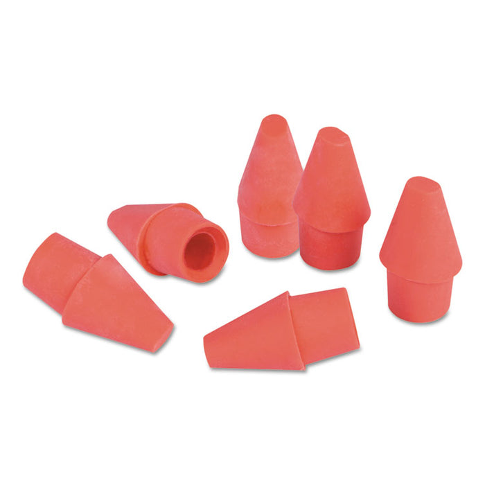 Pencil Cap Erasers, For Pencil Marks, Pink, 150/Pack
