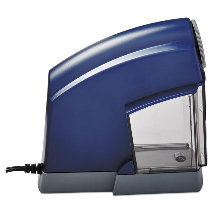 School Pro Classroom Electric Pencil Sharpener, AC-Powered, 4.5" x 7" x 6.38", Blue/Gray