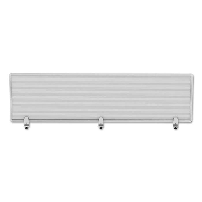 Polycarbonate Privacy Panel, 65w x 0.50d x 18h, Silver/Clear