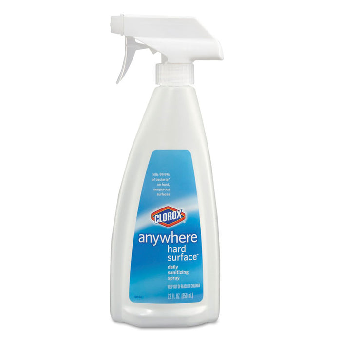 Anywhere Hard Surface Sanitizing Spray, 22oz Spray Bottle, 9/Carton