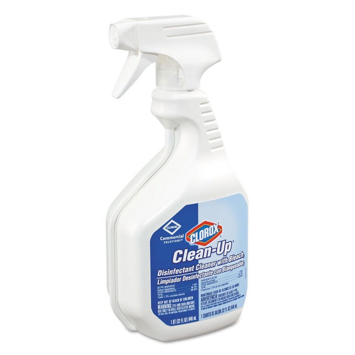 Clean-Up Disinfectant Cleaner with Bleach, 32oz Smart Tube Spray, 9/Carton