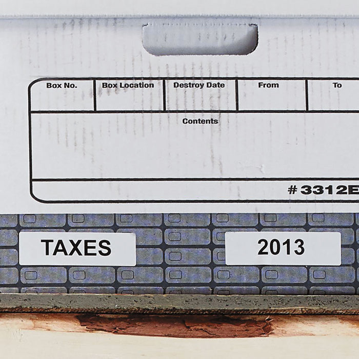 LW Durable Shelving Labels, 1" x 3.5", 100/Roll