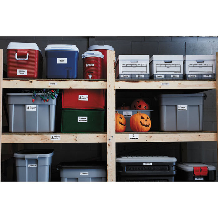 LW Durable Shelving Labels, 1" x 3.5", 100/Roll