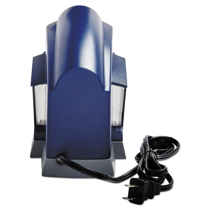 School Pro Classroom Electric Pencil Sharpener, AC-Powered, 4.5" x 7" x 6.38", Blue/Gray