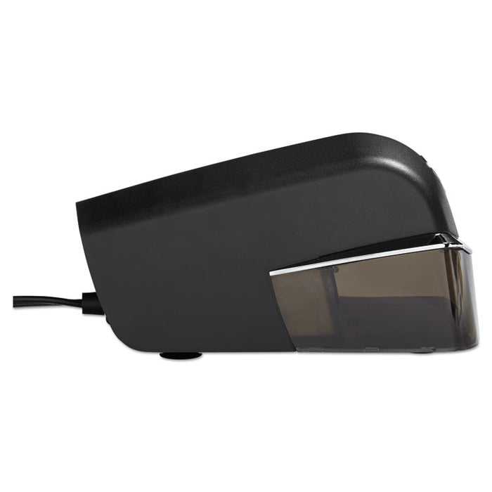 Quiet Electric Office Pencil Sharpener, AC-Powered, 5.25" x 4.97" x 8.5", Black/Silver