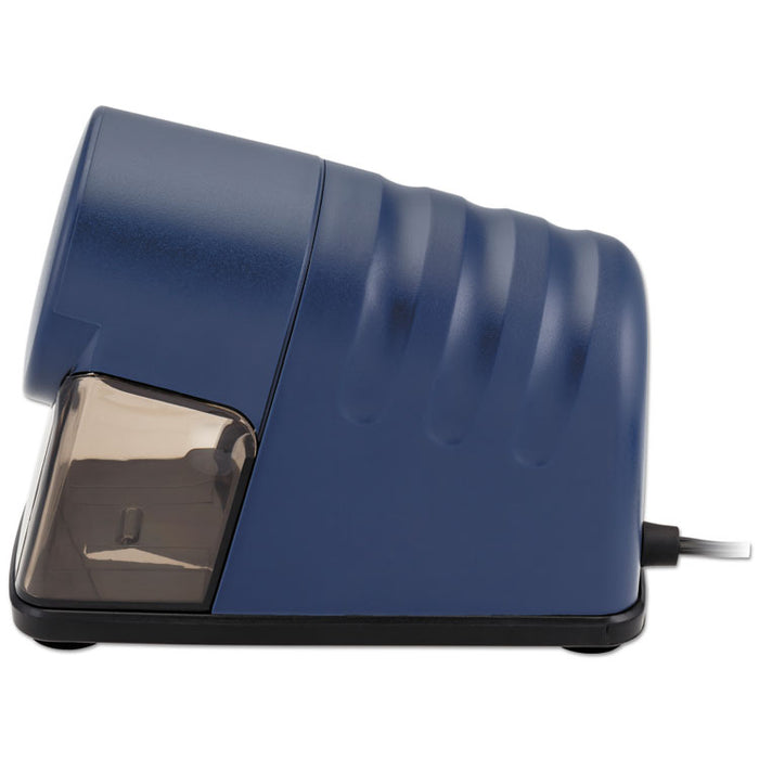 Powerhouse Office Electric Pencil Sharpener, AC-Powered, 3" x 6.25" x 4.5", Translucent Blue