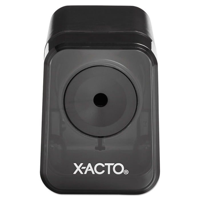 XLR Office Electric Pencil Sharpener, AC-Powered, 3" x 5.5" x 4", Charcoal Black