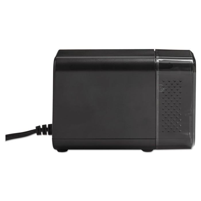 XLR Office Electric Pencil Sharpener, AC-Powered, 3" x 5.5" x 4", Charcoal Black