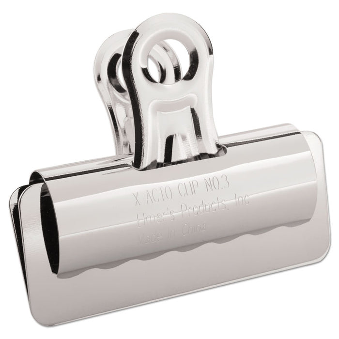 Bulldog Clips, Large, Nickel-Plated, 12/Box