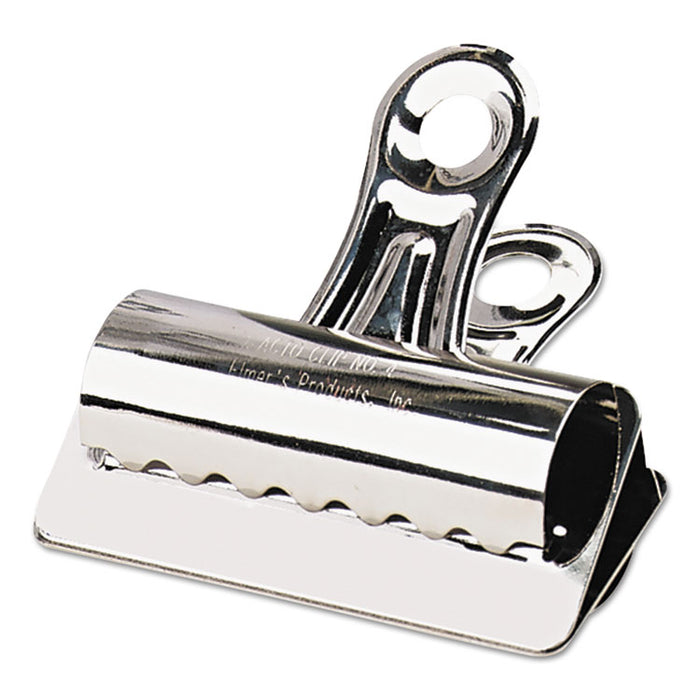 Bulldog Clips, Jumbo, Nickel, 12/Box