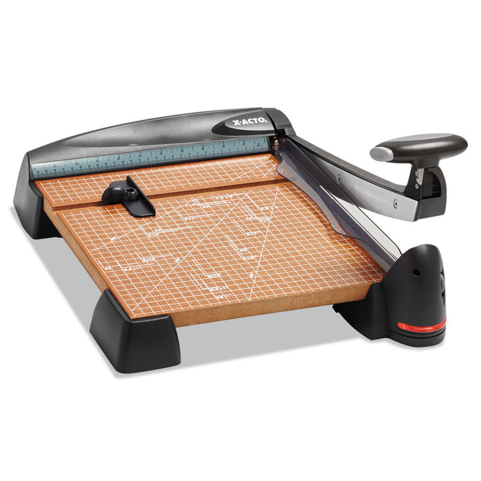 12-Sheet Laser Guillotine Trimmer, 2" Cut Length, Wood Base, 12 x 12