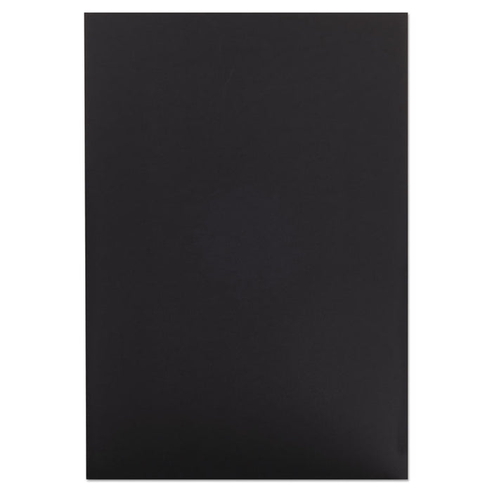 CFC-Free Polystyrene Foam Board, 20 x 30, Black Surface and Core, 10/Carton