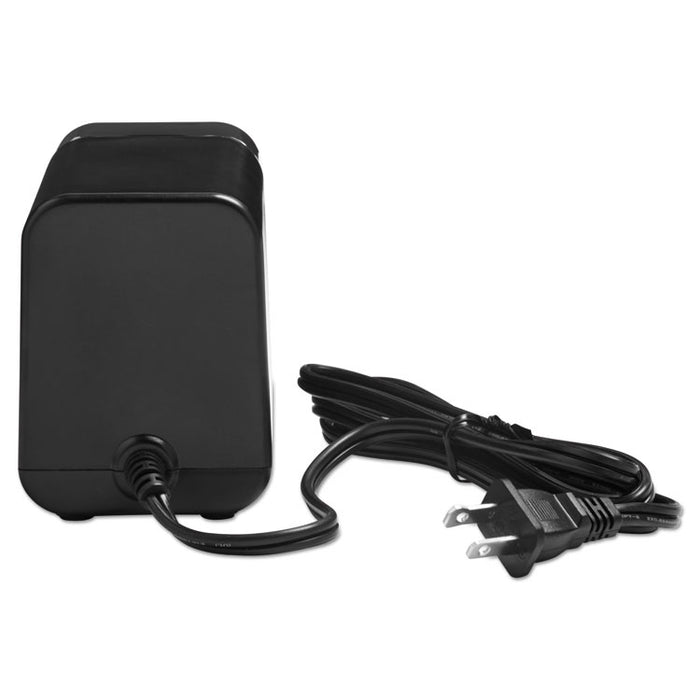 XLR Office Electric Pencil Sharpener, AC-Powered, 3" x 5.5" x 4", Charcoal Black