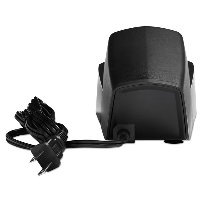 Quiet Electric Office Pencil Sharpener, AC-Powered, 5.25" x 4.97" x 8.5", Black/Silver