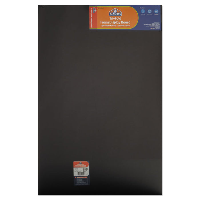 CFC-Free Polystyrene Foam Premium Display Board, 24 x 36, Black, 12/Carton