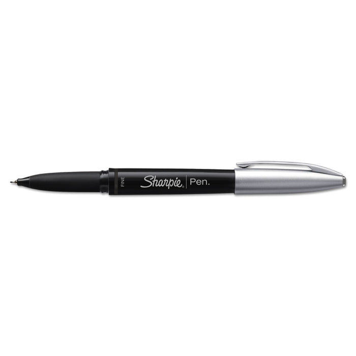 Grip Stick Porous Point Pen, Fine 0.5mm, Black Ink, Black Barrel