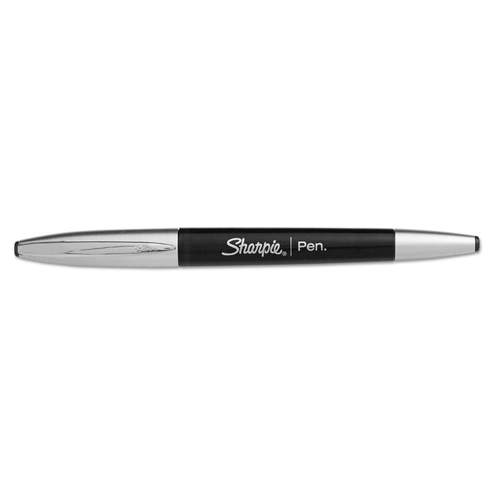 Grip Stick Porous Point Pen, Fine 0.5mm, Black Ink, Black Barrel