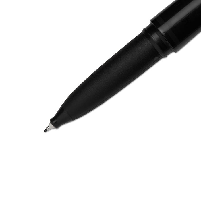 Grip Stick Porous Point Pen, Fine 0.5mm, Black Ink, Black Barrel