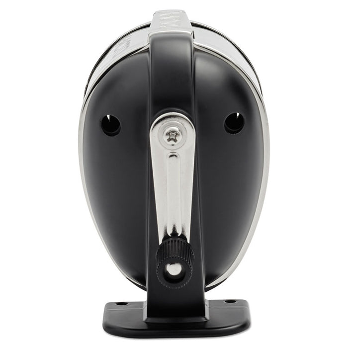 Model L Classroom Manual Pencil Sharpener, Manual, 2.75" x 4.75" x 4.25", Black/Nickel