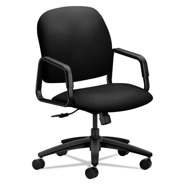 Solutions Seating 4000 Series Executive High-Back Chair, Supports up to 250 lbs., Black Seat, Black Back, Black Base