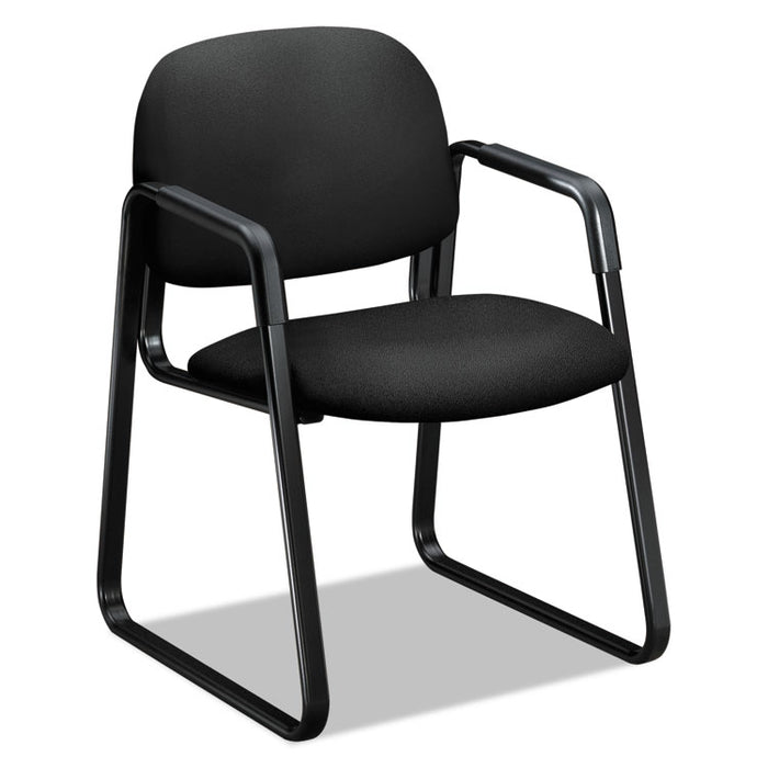 Solutions Seating 4000 Series Sled Base Guest Chair, 23.5" x 26" x 33", Black