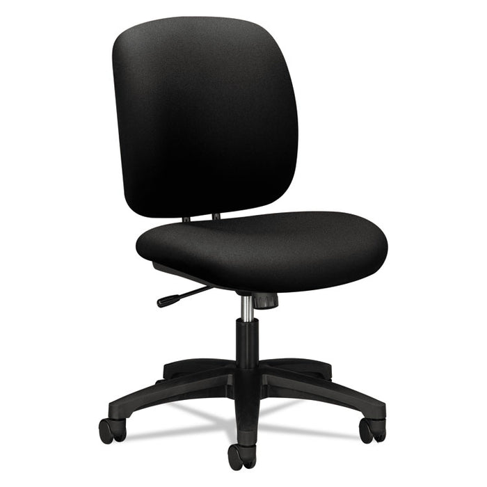 ComforTask Center-Tilt Task Chair, Supports Up to 300 lb, 17" to 22" Seat Height, Black