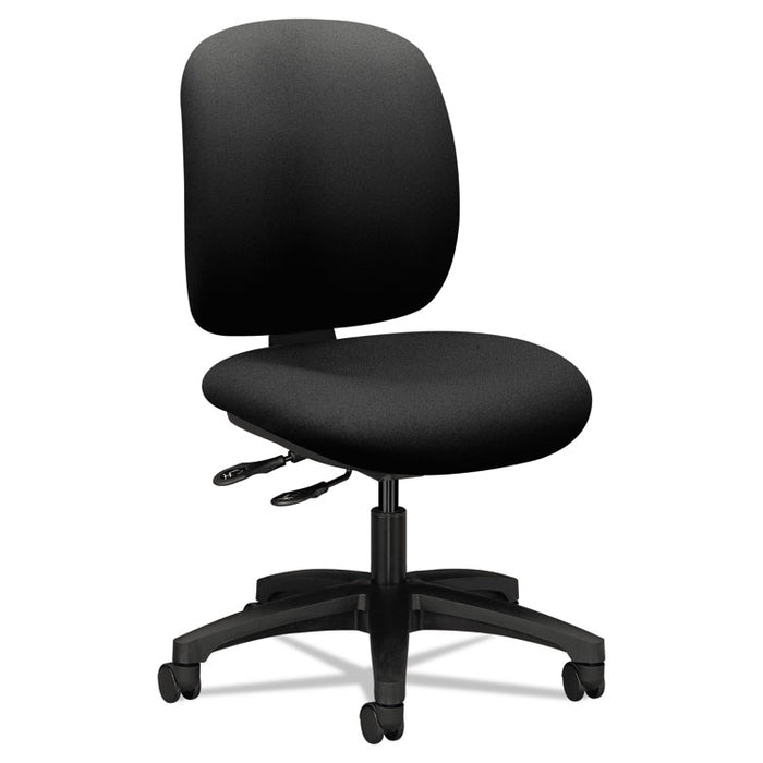 ComforTask Multi-Task Chair, Supports up to 300 lbs., Black Seat, Black Back, Black Nylon Base